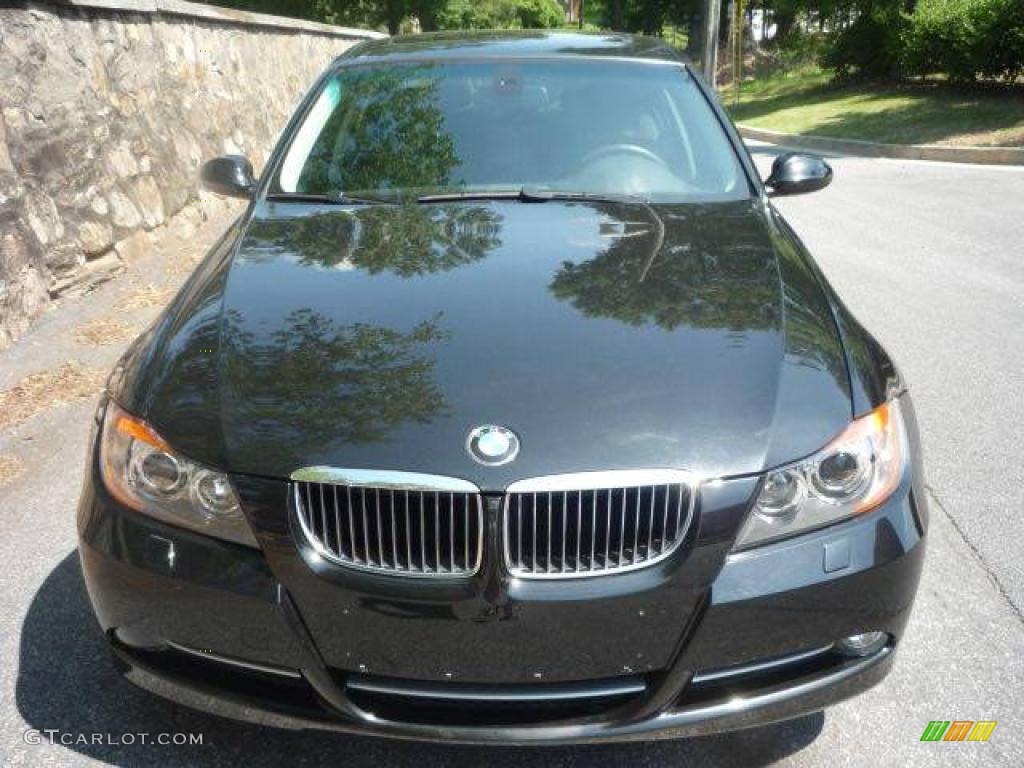 2007 3 Series 335i Sedan - Black Sapphire Metallic / Black photo #3