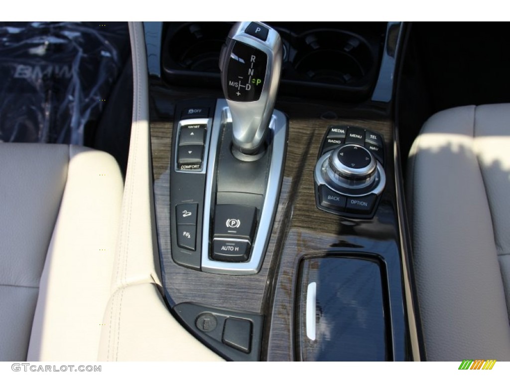 2013 5 Series 528i xDrive Sedan - Dark Graphite Metallic II / Oyster/Black photo #16