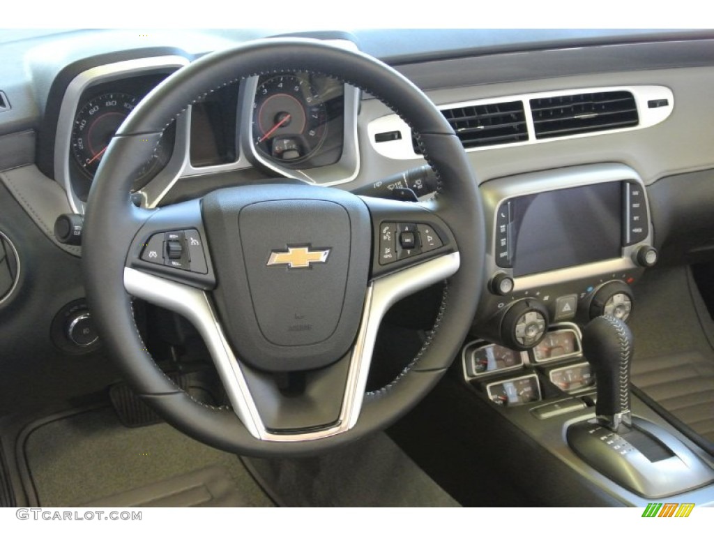 2015 Chevrolet Camaro LT/RS Convertible Gray Steering Wheel Photo #106096549
