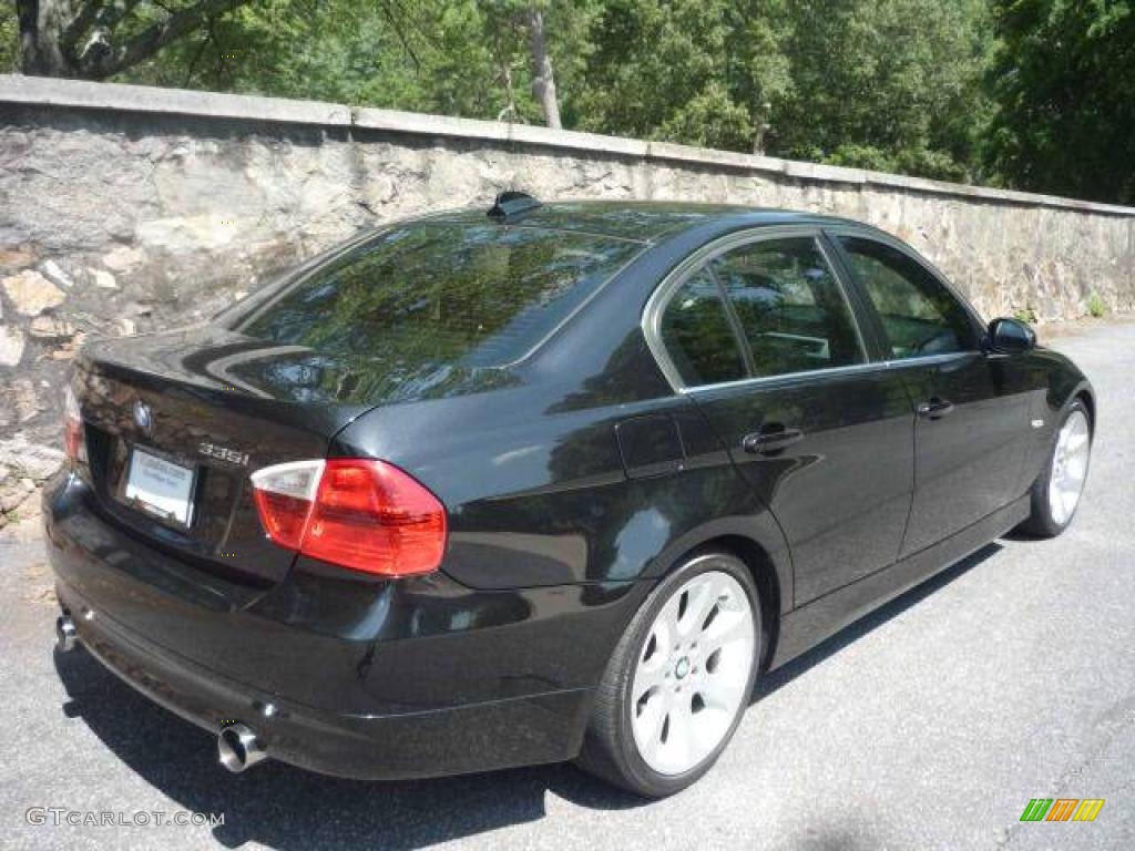 2007 3 Series 335i Sedan - Black Sapphire Metallic / Black photo #14
