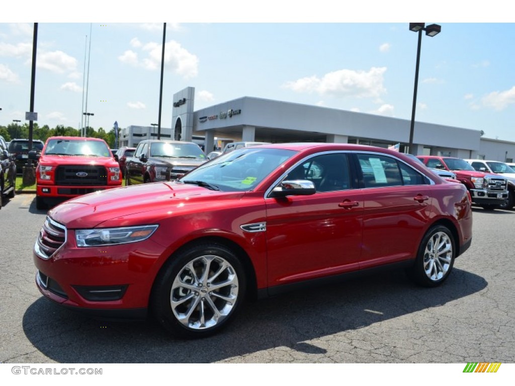 2015 Taurus Limited - Ruby Red Metallic / Charcoal Black photo #3
