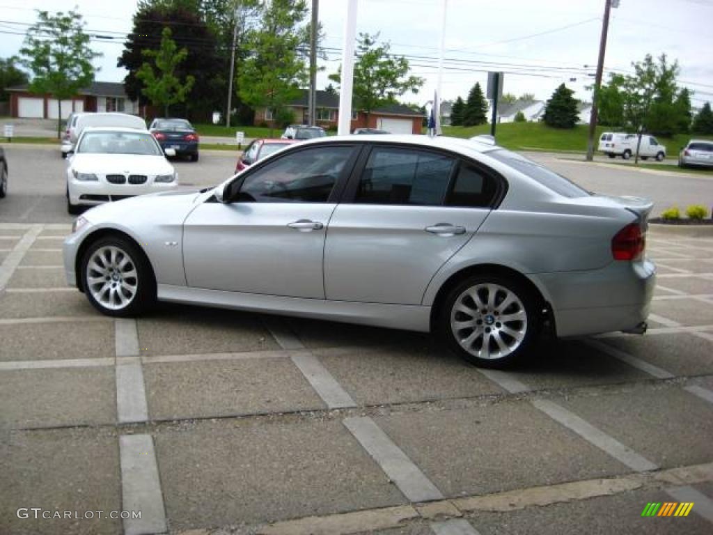 2007 3 Series 328xi Sedan - Titanium Silver Metallic / Black photo #5