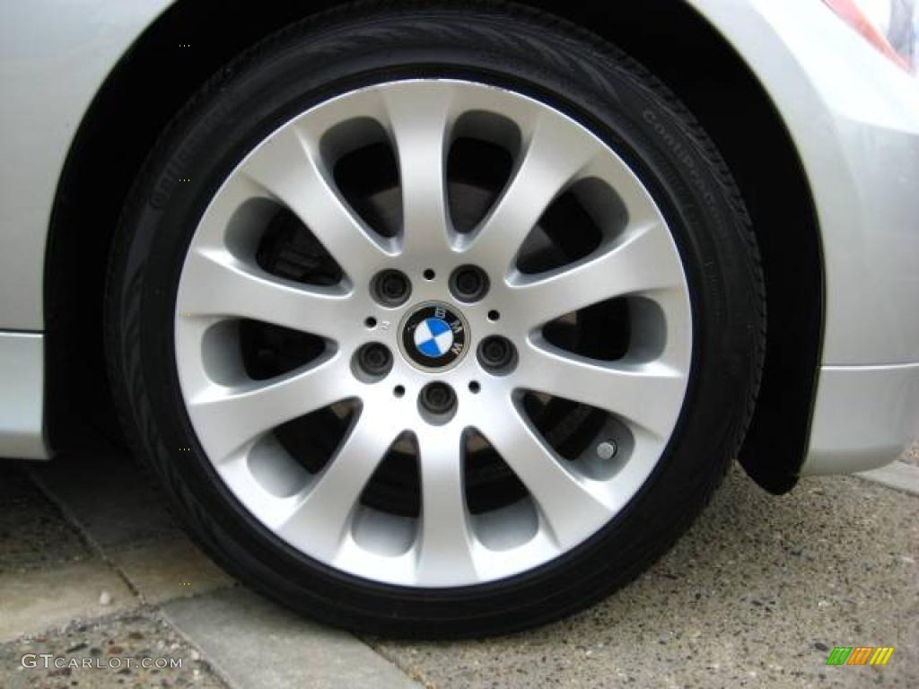 2007 3 Series 328xi Sedan - Titanium Silver Metallic / Black photo #10