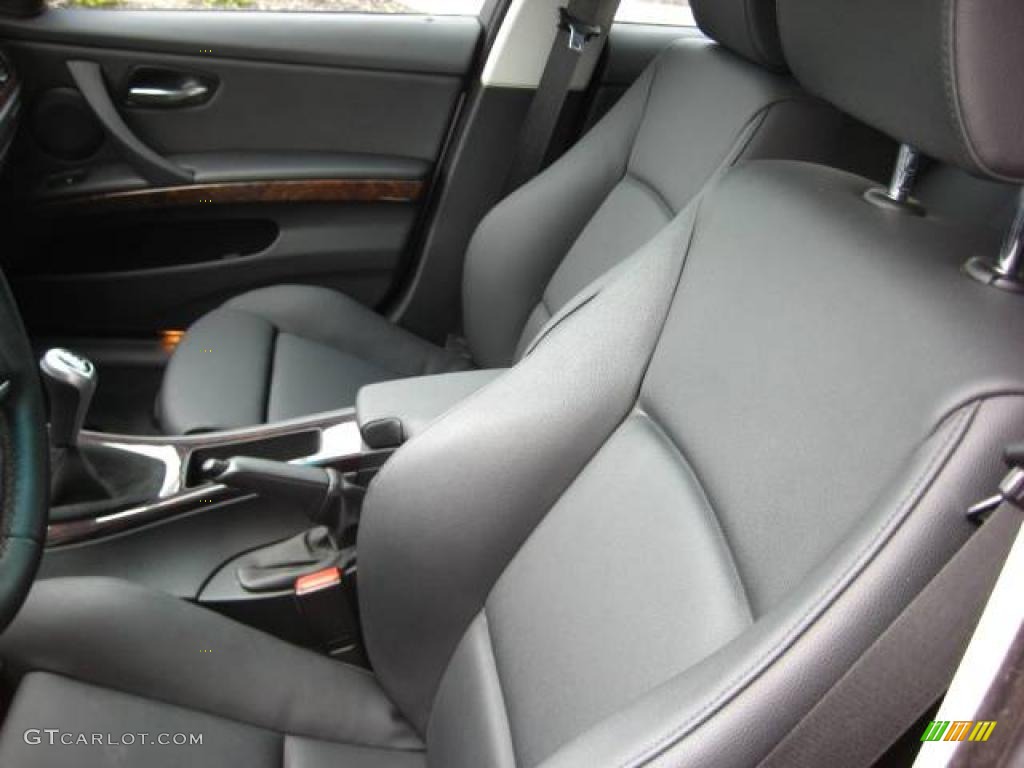2007 3 Series 328xi Sedan - Titanium Silver Metallic / Black photo #14