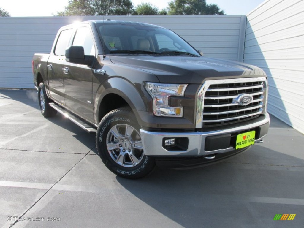 2015 F150 XLT SuperCrew 4x4 - Caribou Metallic / Medium Light Camel photo #2