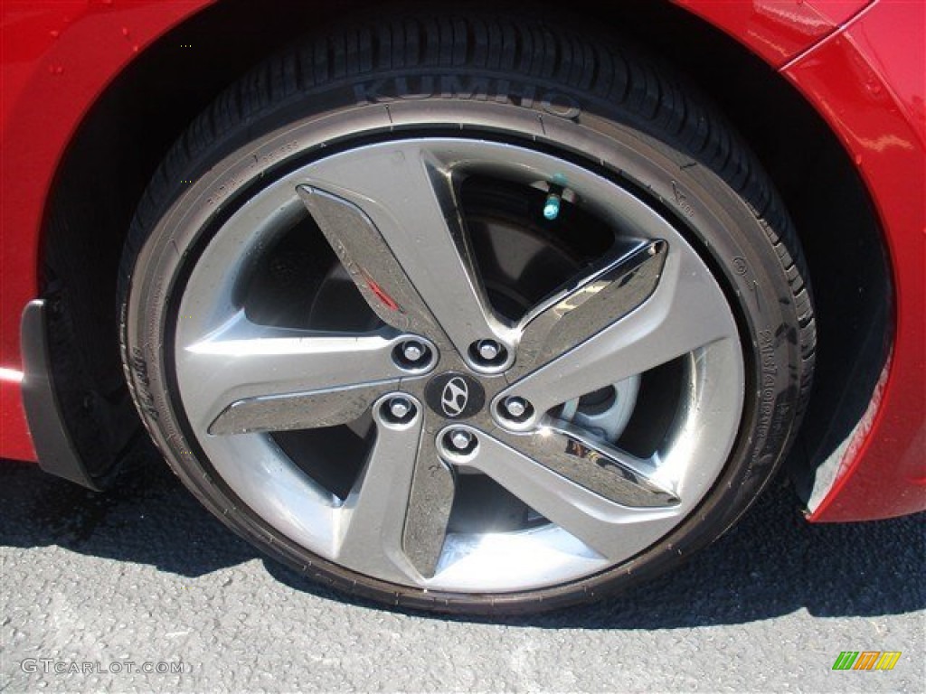 2015 Veloster Turbo - Boston Red / Black photo #2