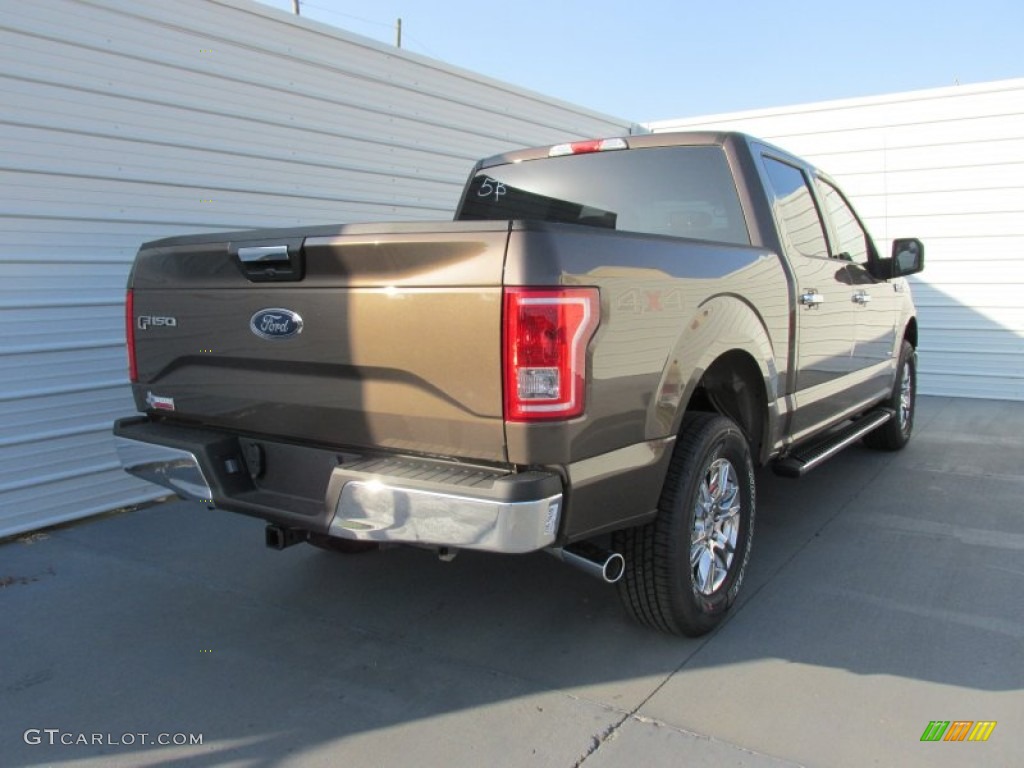 2015 F150 XLT SuperCrew 4x4 - Caribou Metallic / Medium Light Camel photo #4