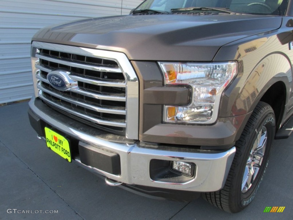 2015 F150 XLT SuperCrew 4x4 - Caribou Metallic / Medium Light Camel photo #10