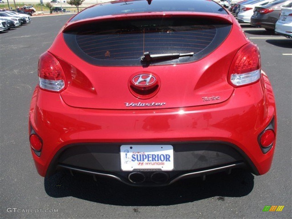 2015 Veloster Turbo - Boston Red / Black photo #10