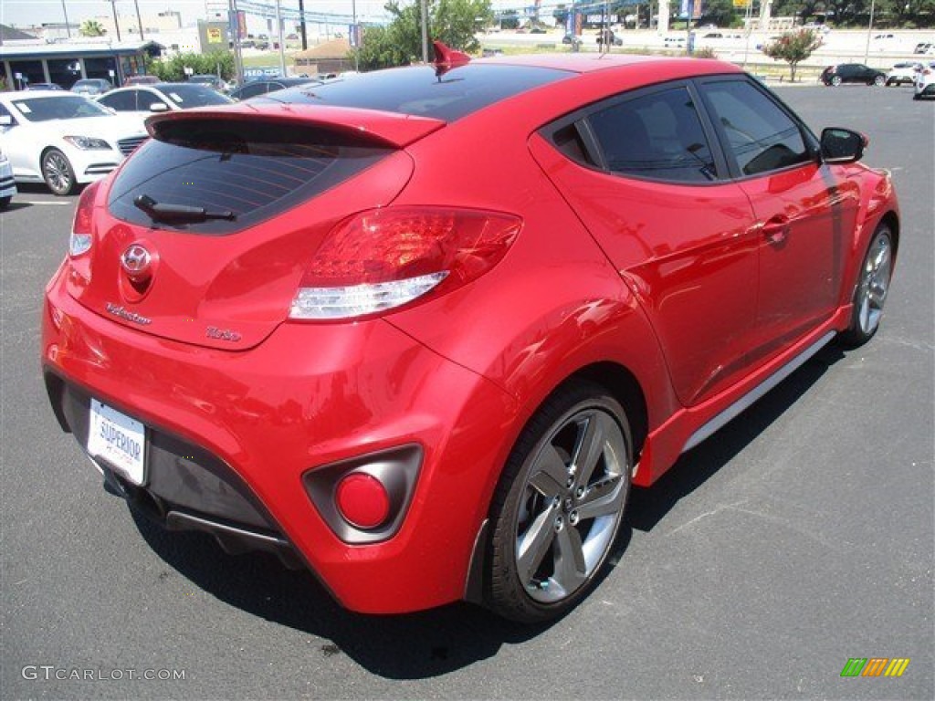 2015 Veloster Turbo - Boston Red / Black photo #11