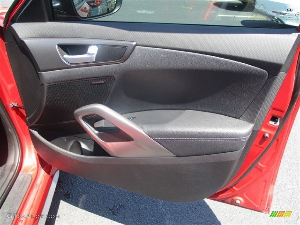 2015 Veloster Turbo - Boston Red / Black photo #20