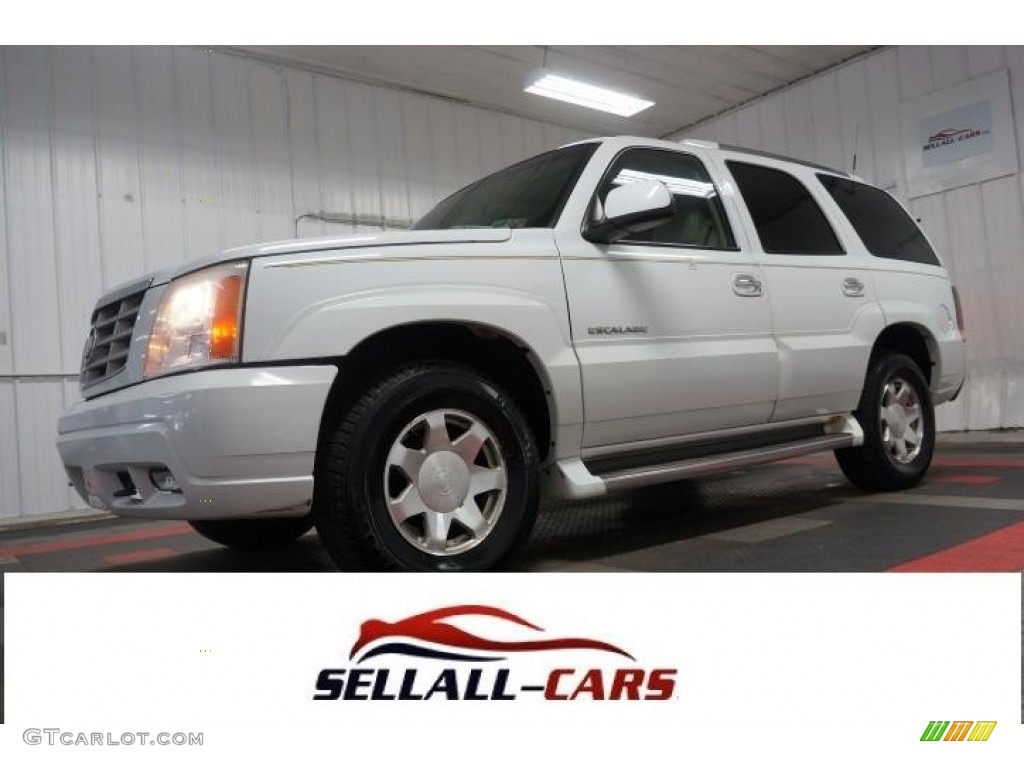 2002 Escalade AWD - Aspen White / Shale photo #1