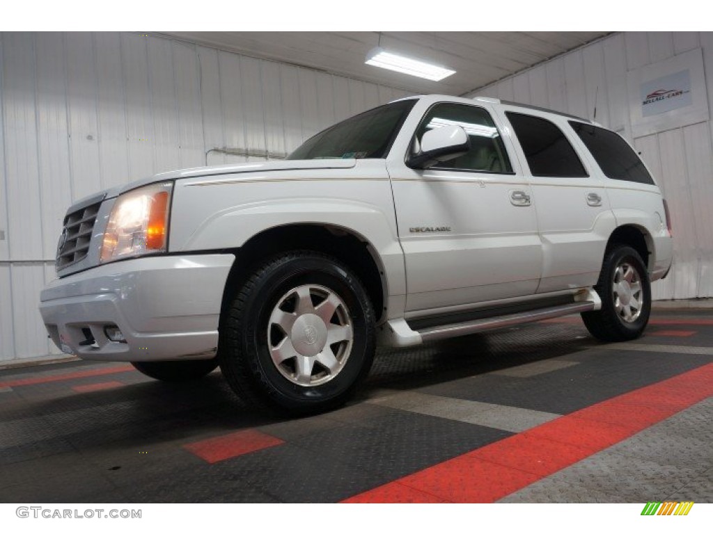 2002 Escalade AWD - Aspen White / Shale photo #2