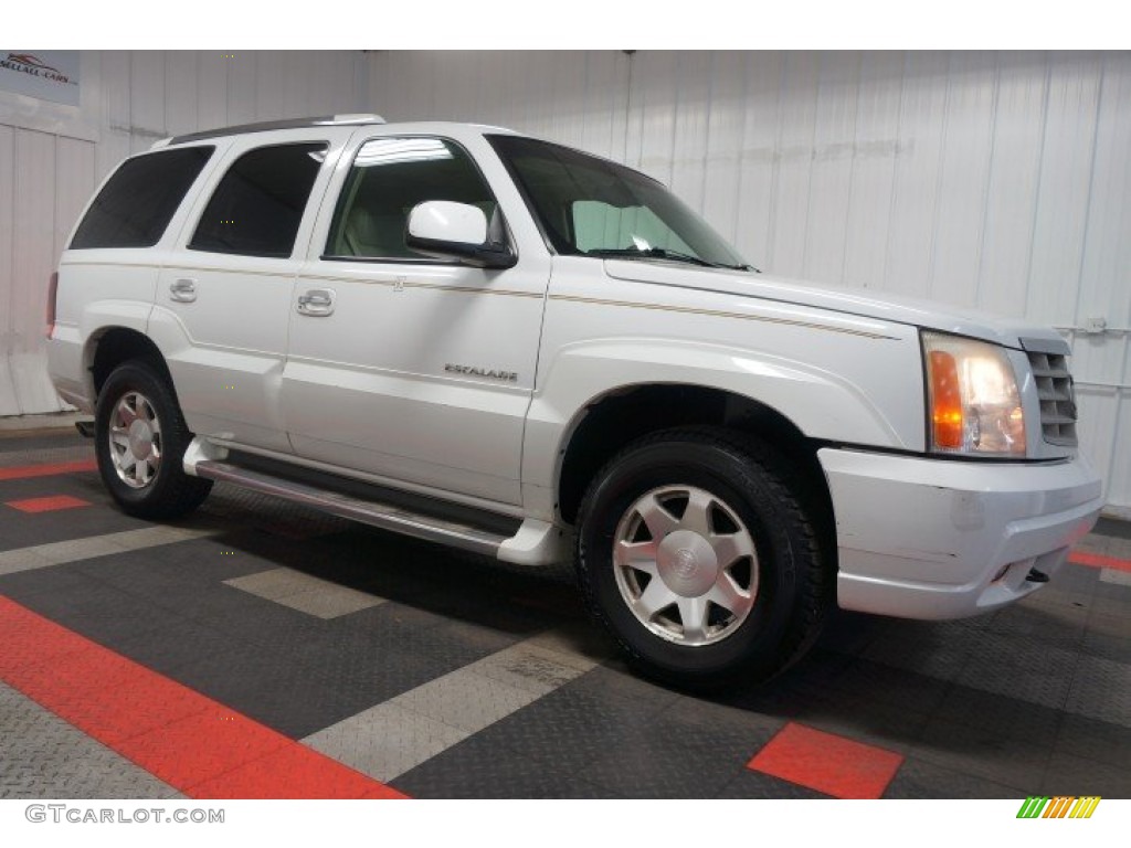 2002 Escalade AWD - Aspen White / Shale photo #6