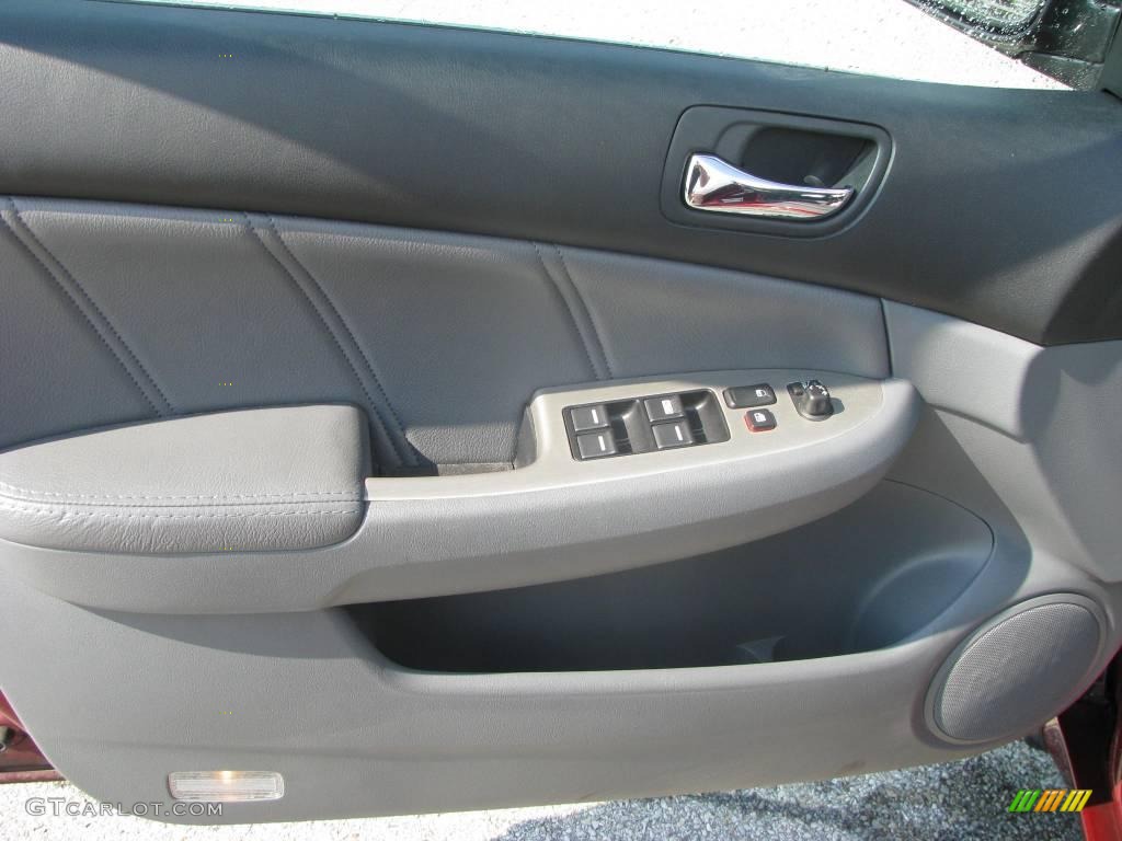 2006 Accord EX-L V6 Sedan - Redondo Red Pearl / Gray photo #15