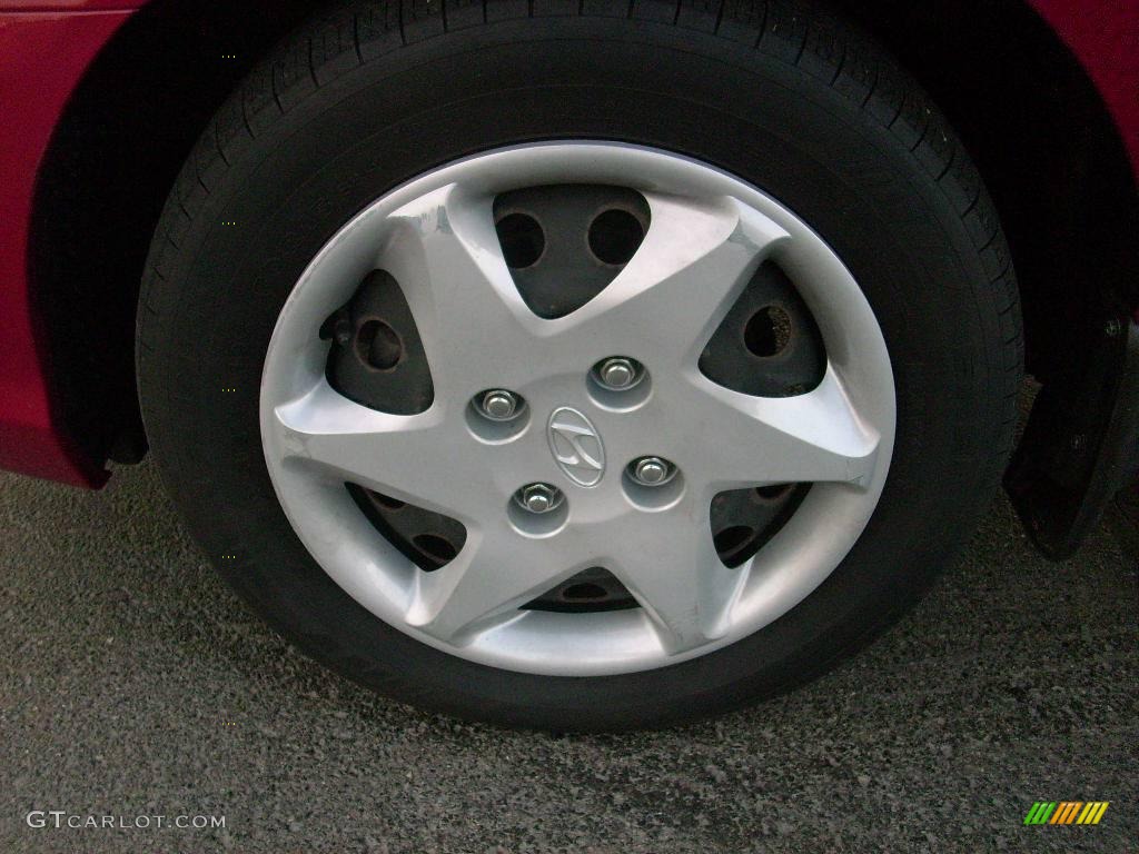 2006 Elantra GLS Sedan - Electric Red / Gray photo #13