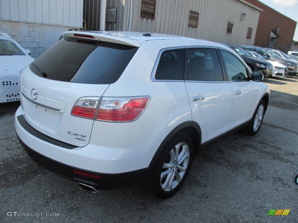 2011 CX-9 Grand Touring AWD - Crystal White Pearl Mica / Sand photo #16