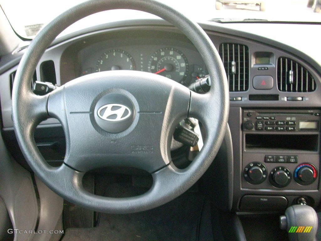 2006 Elantra GLS Sedan - Electric Red / Gray photo #18