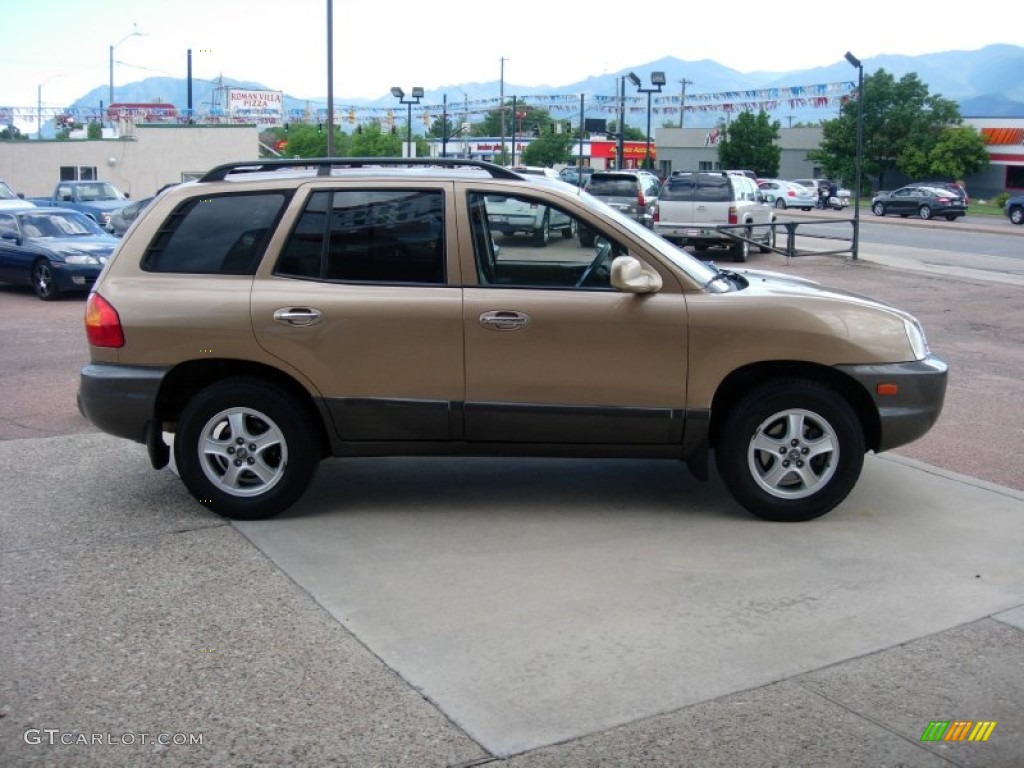 2002 Santa Fe GLS AWD - Sandstone / Beige photo #6