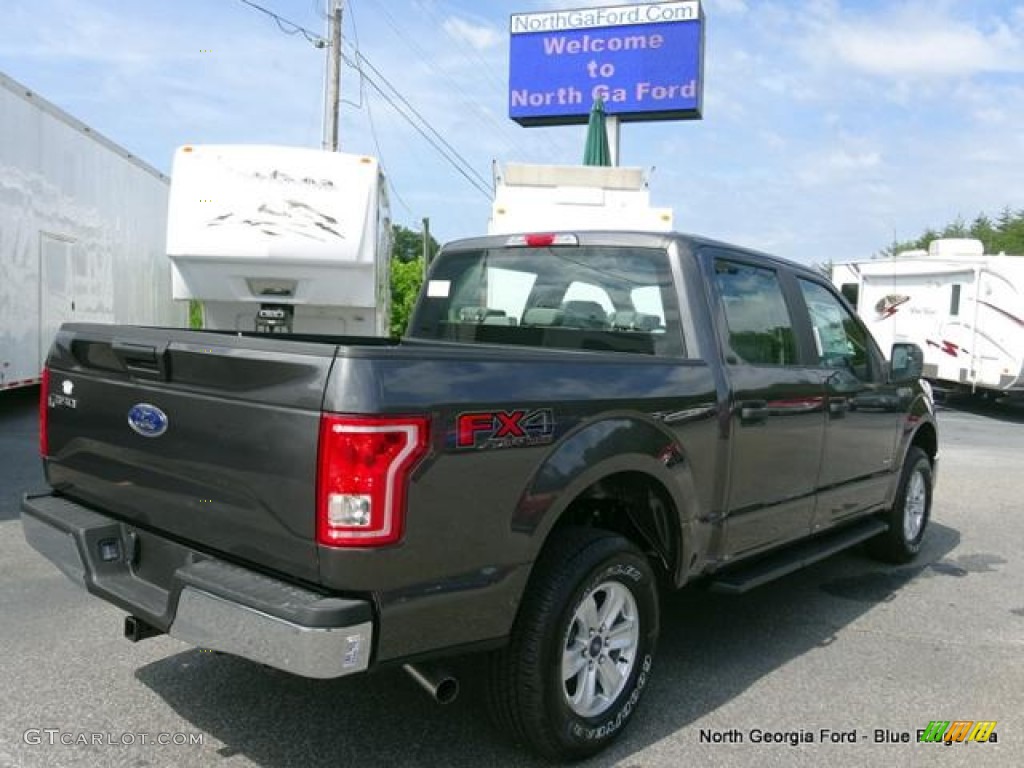 2015 F150 XL SuperCrew 4x4 - Magnetic Metallic / Medium Earth Gray photo #5