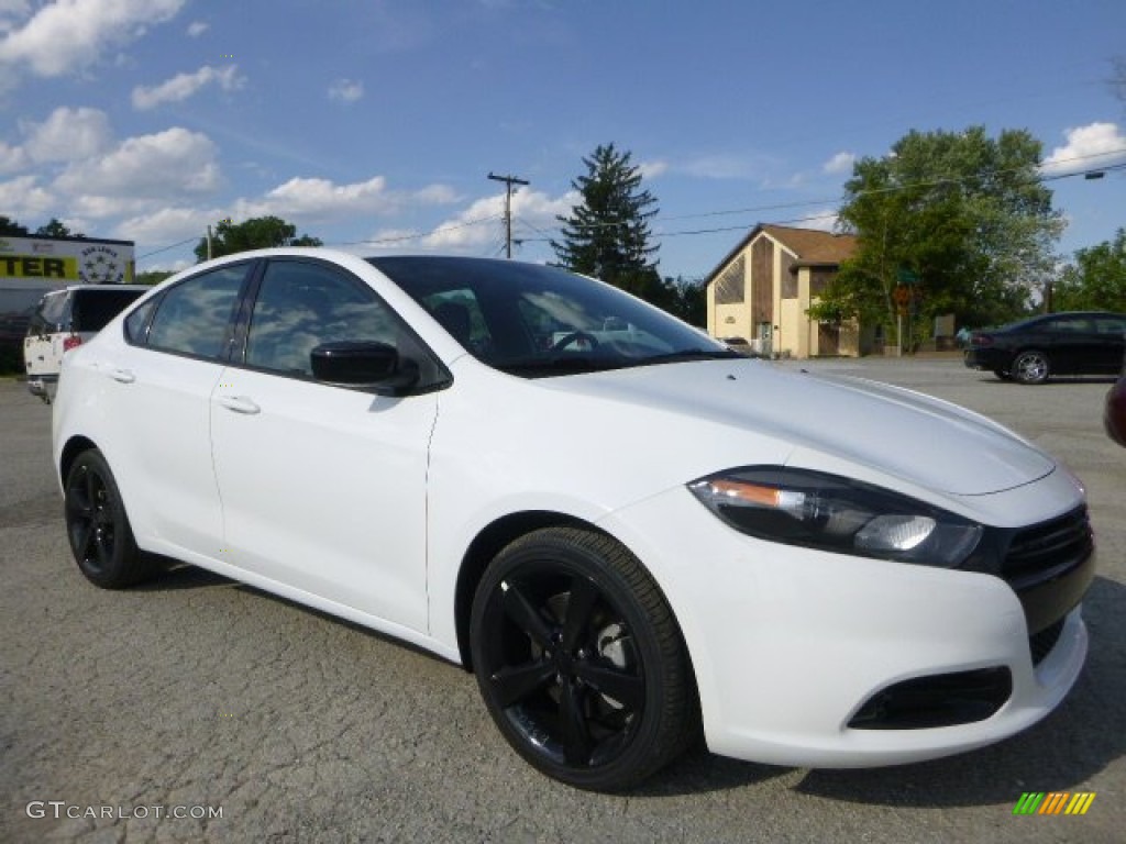 2016 Dart SXT Rallye Blacktop - Bright White / Black photo #2