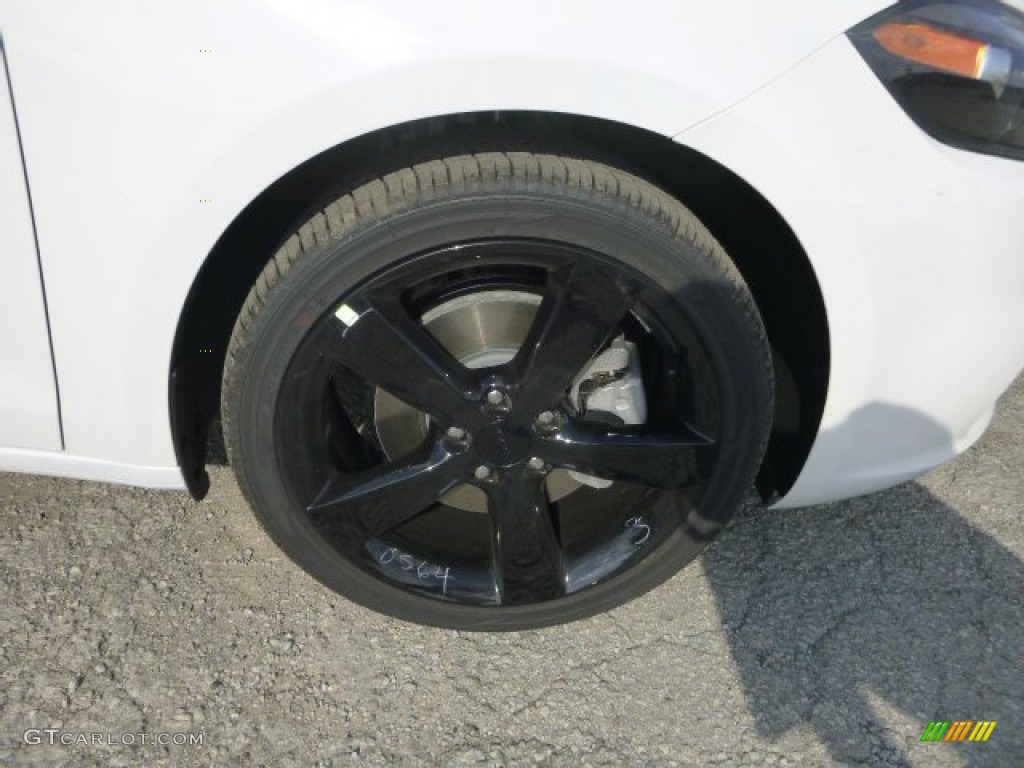 2016 Dart SXT Rallye Blacktop - Bright White / Black photo #3