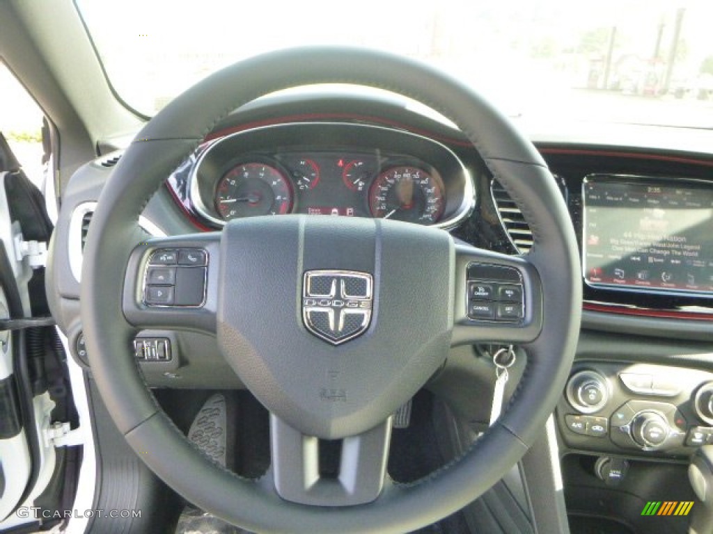 2016 Dart SXT Rallye Blacktop - Bright White / Black photo #15