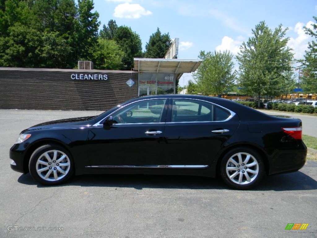 2007 LS 460 - Black Sapphire Pearl / Black photo #7