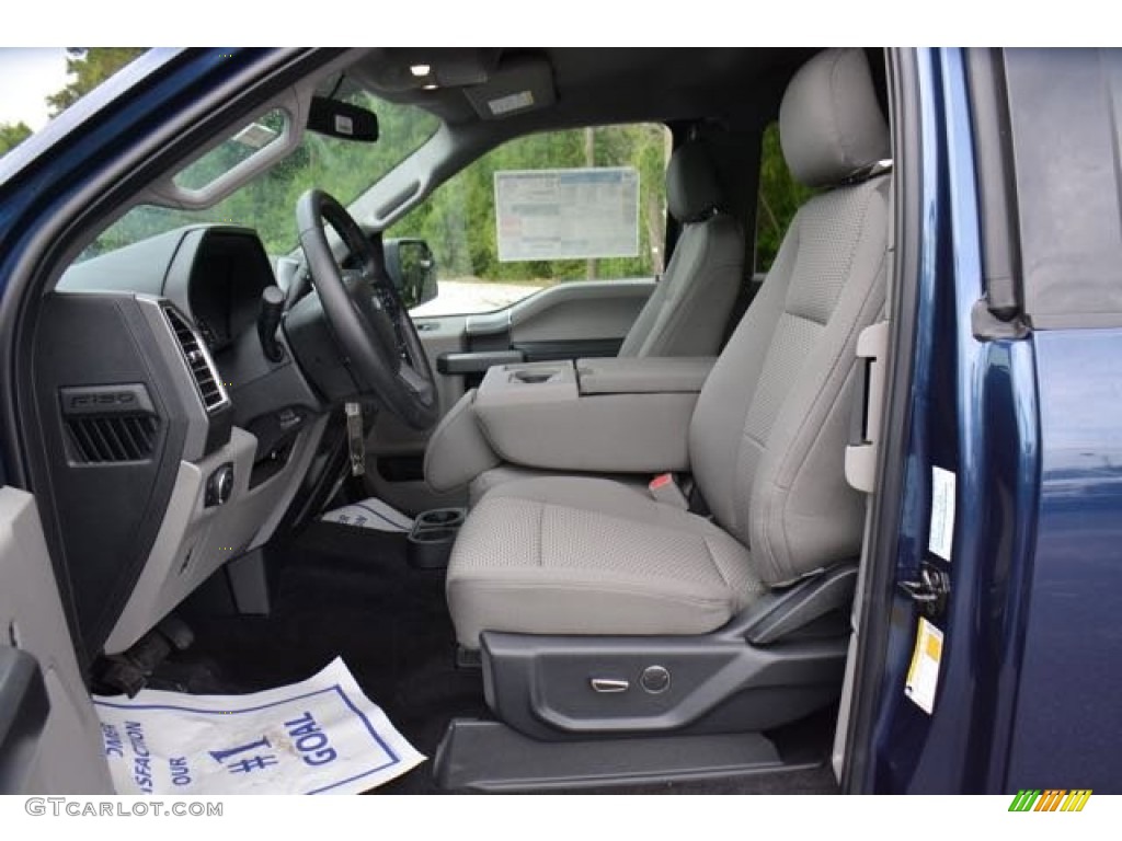 2015 F150 XLT SuperCab - Blue Jeans Metallic / Medium Earth Gray photo #15