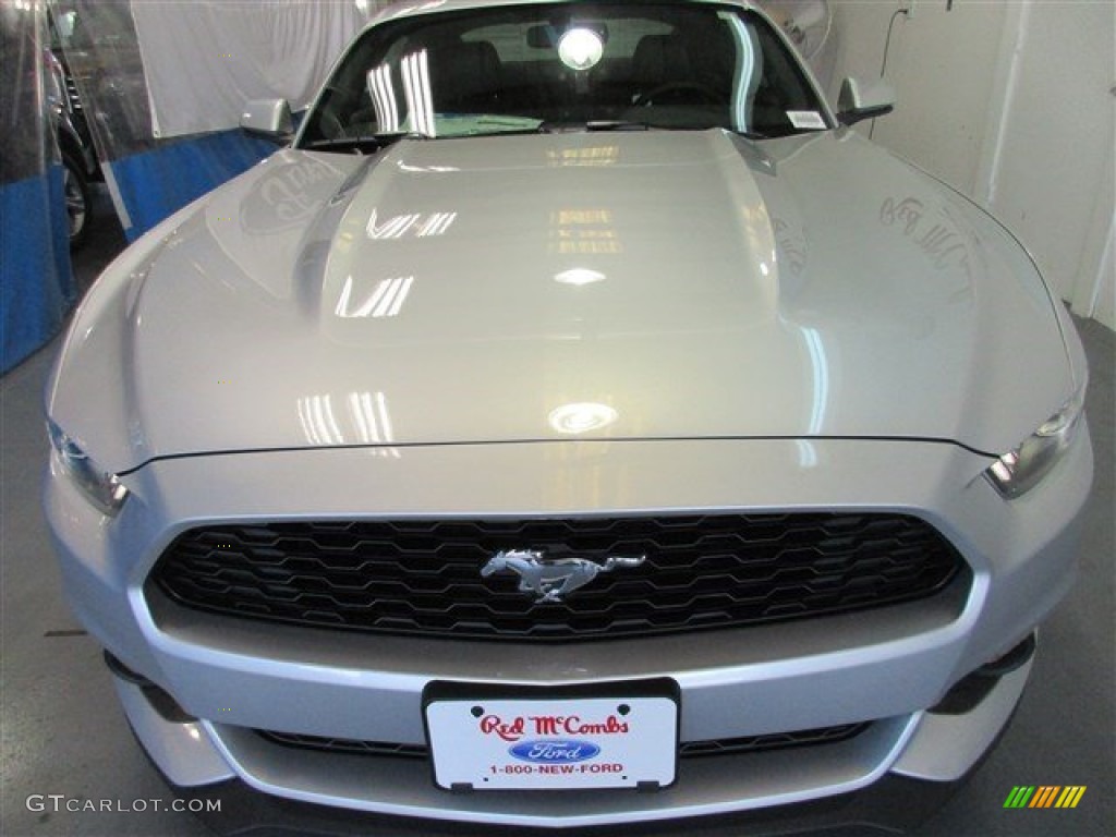 2015 Mustang EcoBoost Premium Coupe - Ingot Silver Metallic / Ebony photo #2
