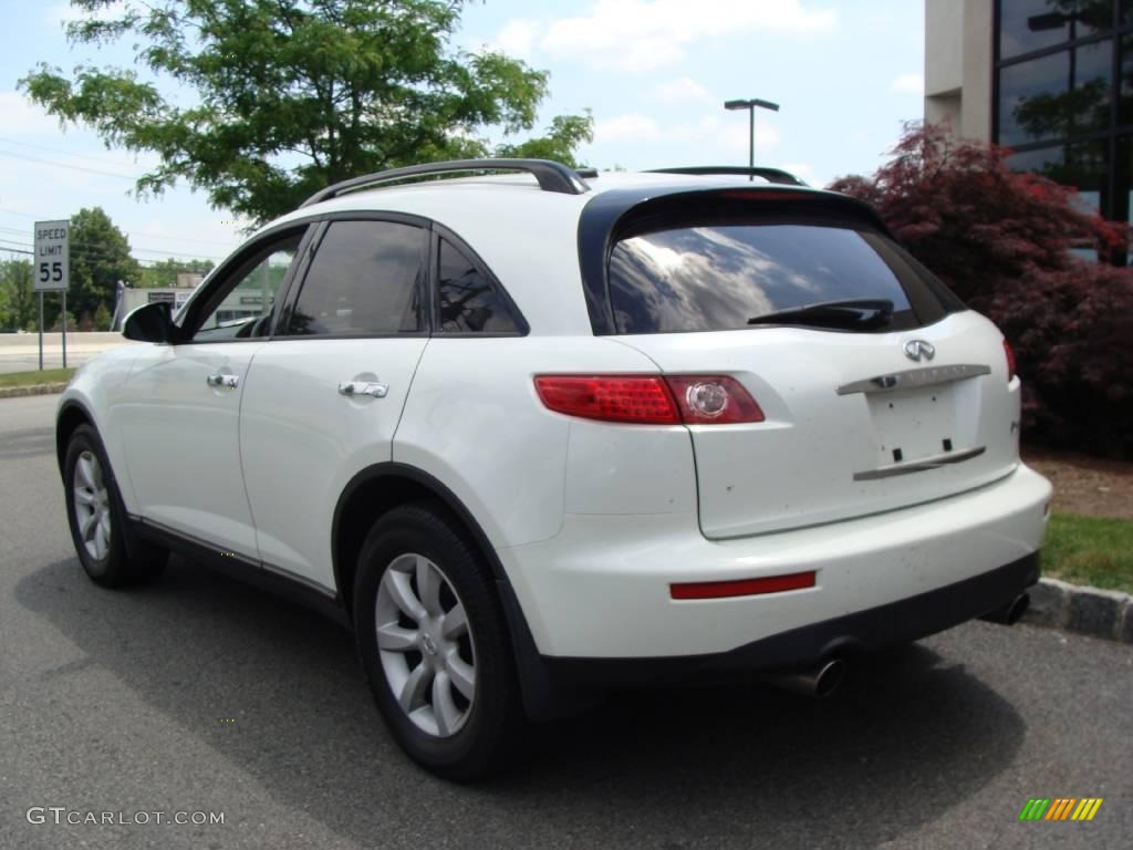 2005 FX 35 AWD - Ivory Pearl White / Willow photo #4