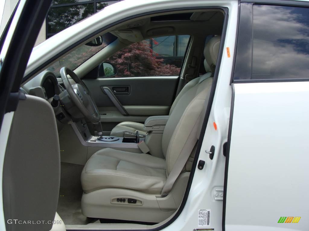 2005 FX 35 AWD - Ivory Pearl White / Willow photo #9