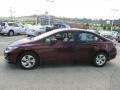 Crimson Pearl - Civic LX Sedan Photo No. 6