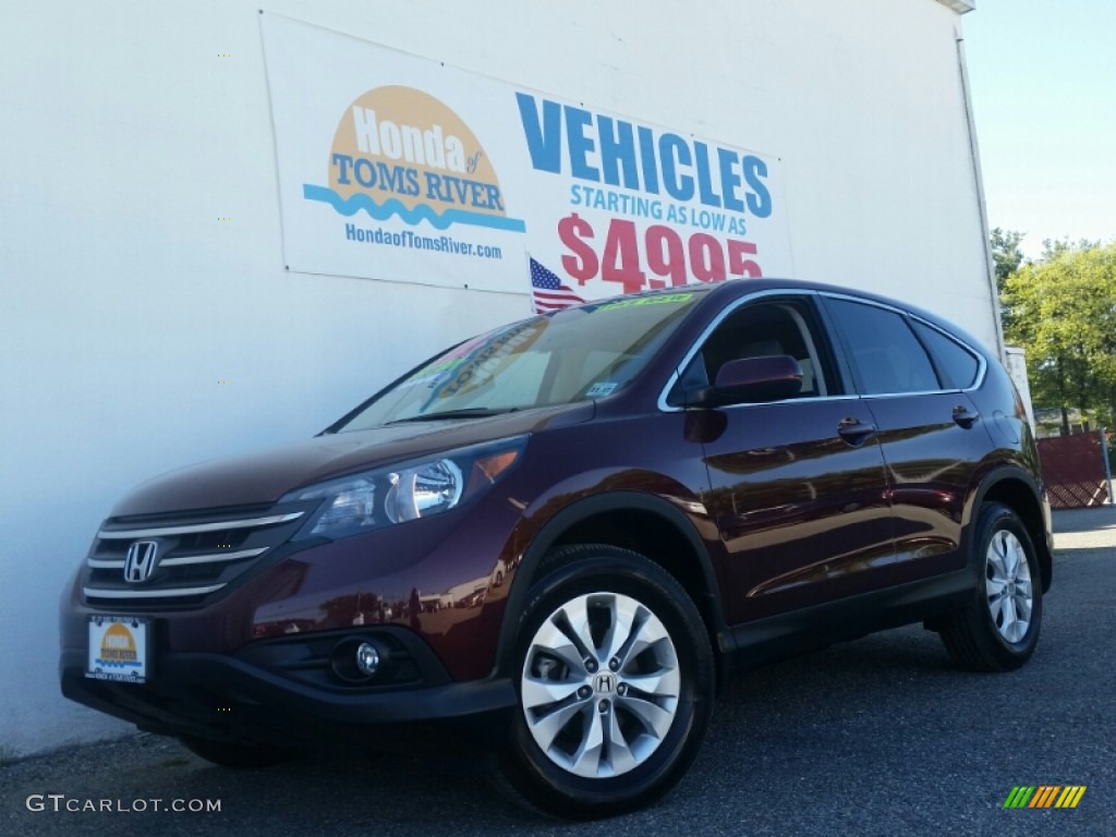 2013 CR-V EX AWD - Basque Red Pearl II / Beige photo #1