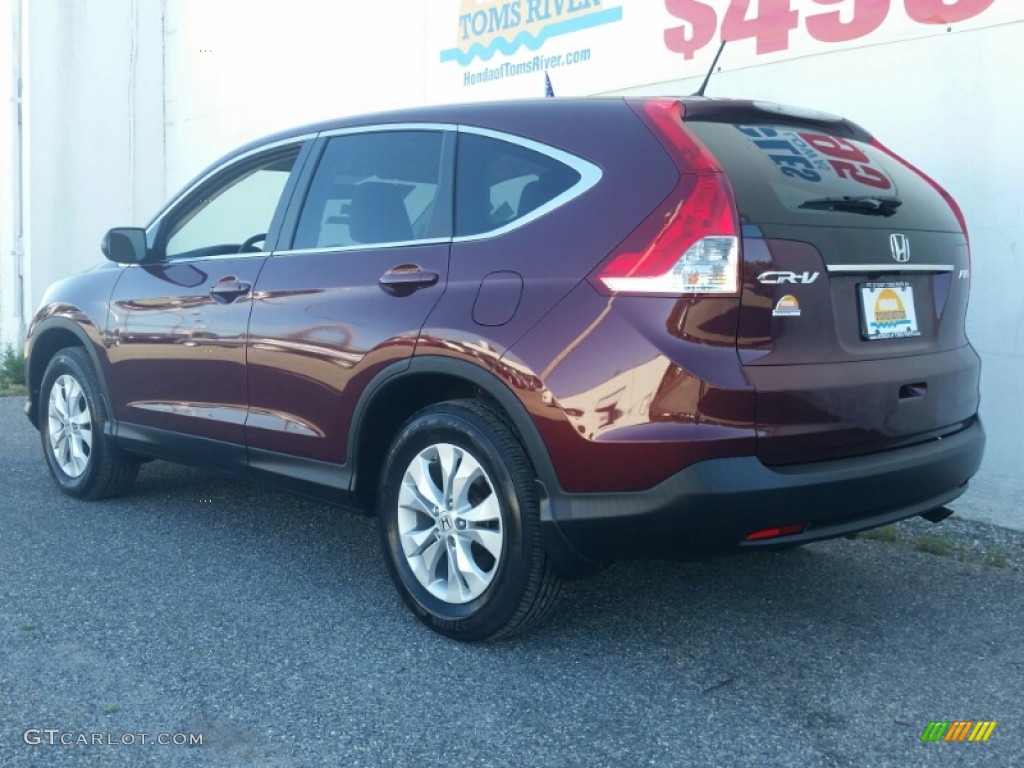 2013 CR-V EX AWD - Basque Red Pearl II / Beige photo #4