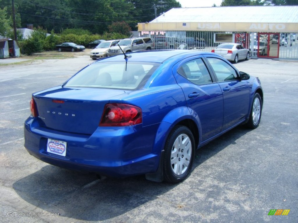 2013 Avenger SE - Blue Streak Pearl / Black/Light Frost Beige photo #3