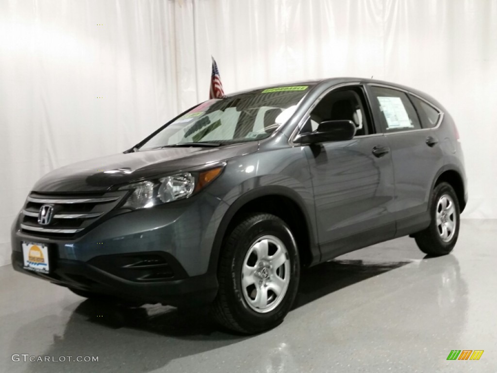 2013 CR-V LX AWD - Polished Metal Metallic / Gray photo #1