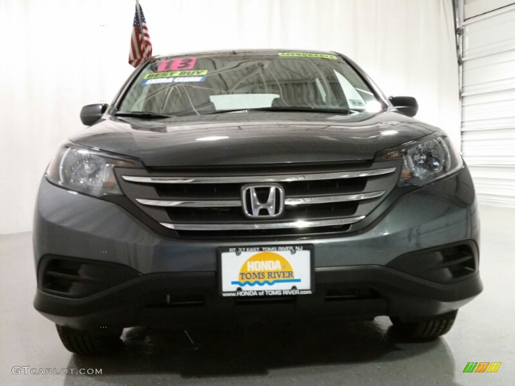 2013 CR-V LX AWD - Polished Metal Metallic / Gray photo #2