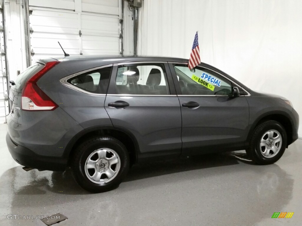 2013 CR-V LX AWD - Polished Metal Metallic / Gray photo #6