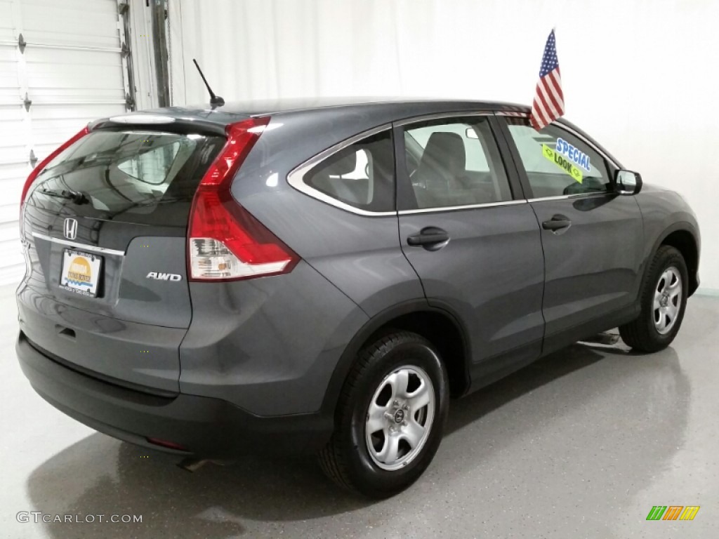 2013 CR-V LX AWD - Polished Metal Metallic / Gray photo #7