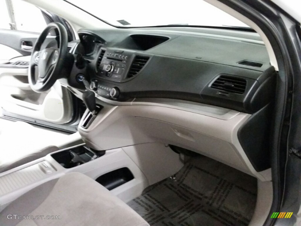 2013 CR-V LX AWD - Polished Metal Metallic / Gray photo #14