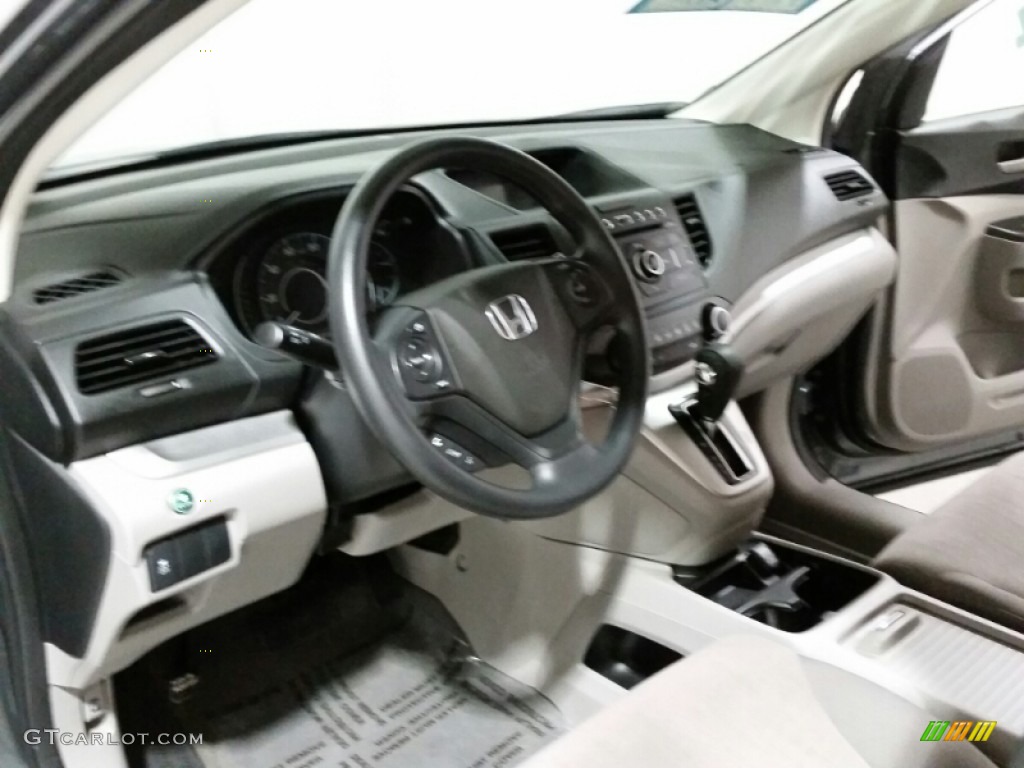 2013 CR-V LX AWD - Polished Metal Metallic / Gray photo #23