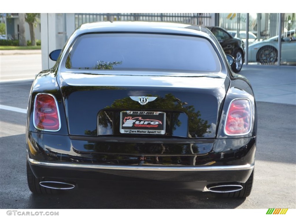 2011 Mulsanne Sedan - Diamond Black Metallic / Beluga photo #4