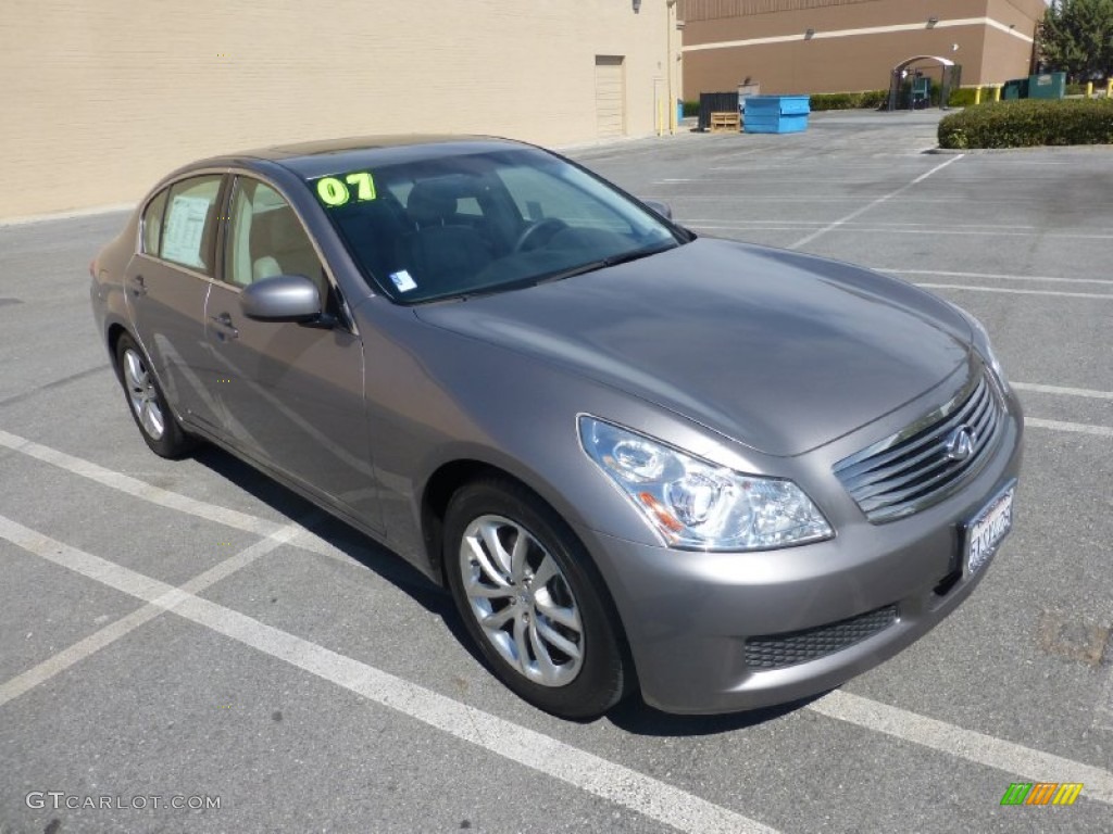 2007 G 35 Journey Sedan - Platinum Graphite Metallic / Stone Gray photo #1