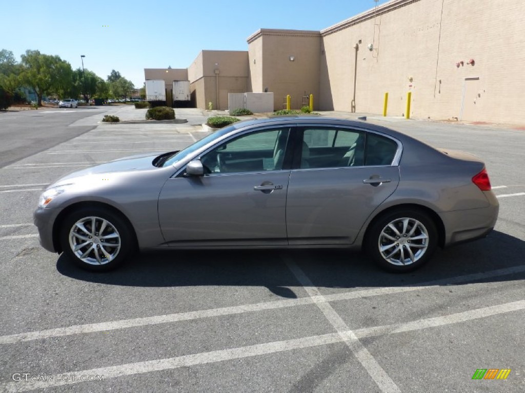 2007 G 35 Journey Sedan - Platinum Graphite Metallic / Stone Gray photo #2