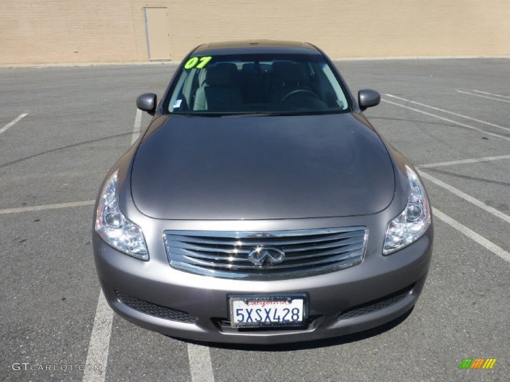 2007 G 35 Journey Sedan - Platinum Graphite Metallic / Stone Gray photo #9