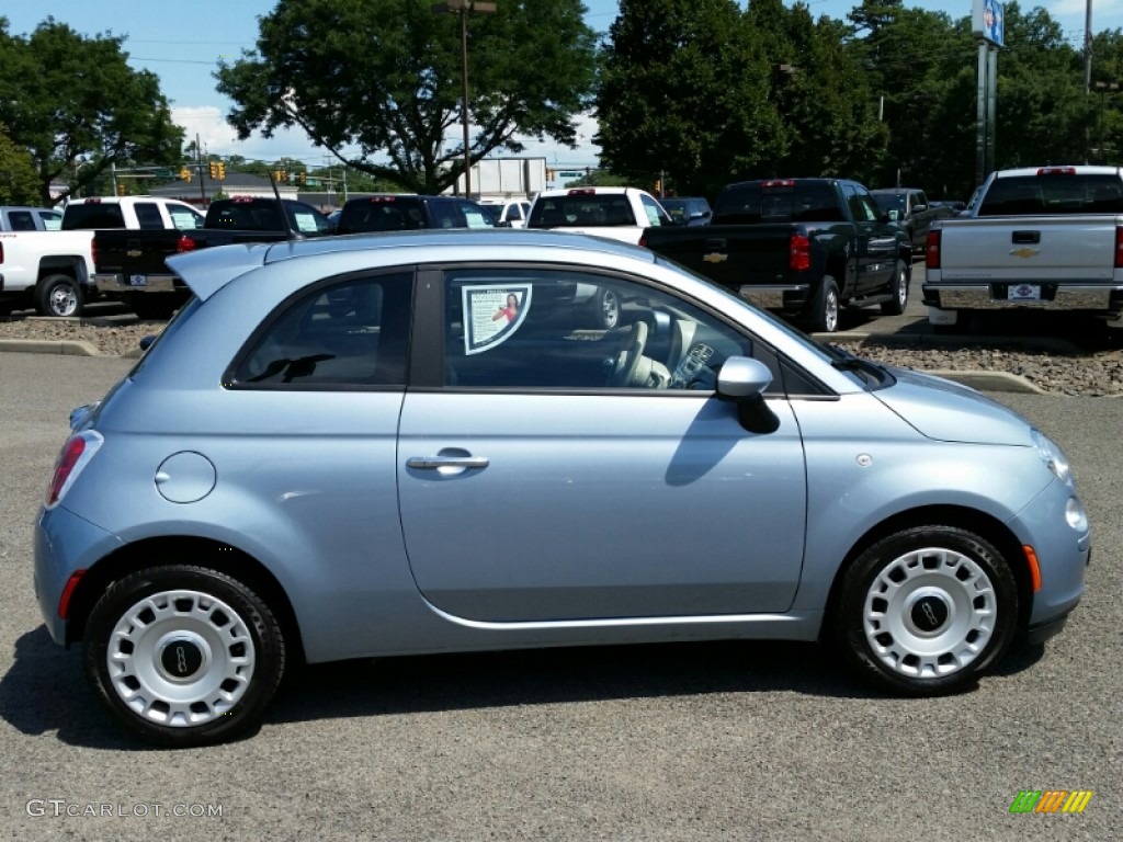 2013 500 Pop - Luce Blu (Light Blue) / Grigio/Avorio (Gray/Ivory) photo #4