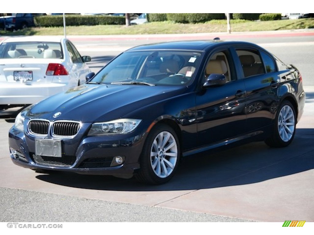 2010 3 Series 328i Sedan - Monaco Blue Metallic / Beige photo #8