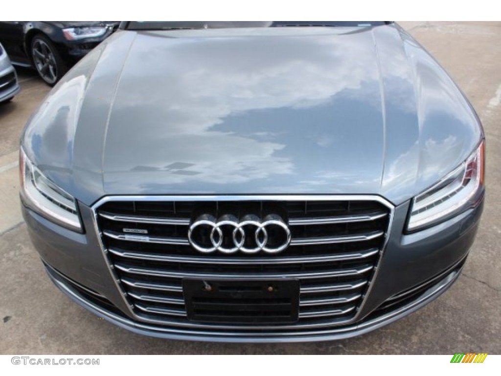 2015 A8 L 4.0T quattro - Monsoon Gray Metallic / Black photo #2