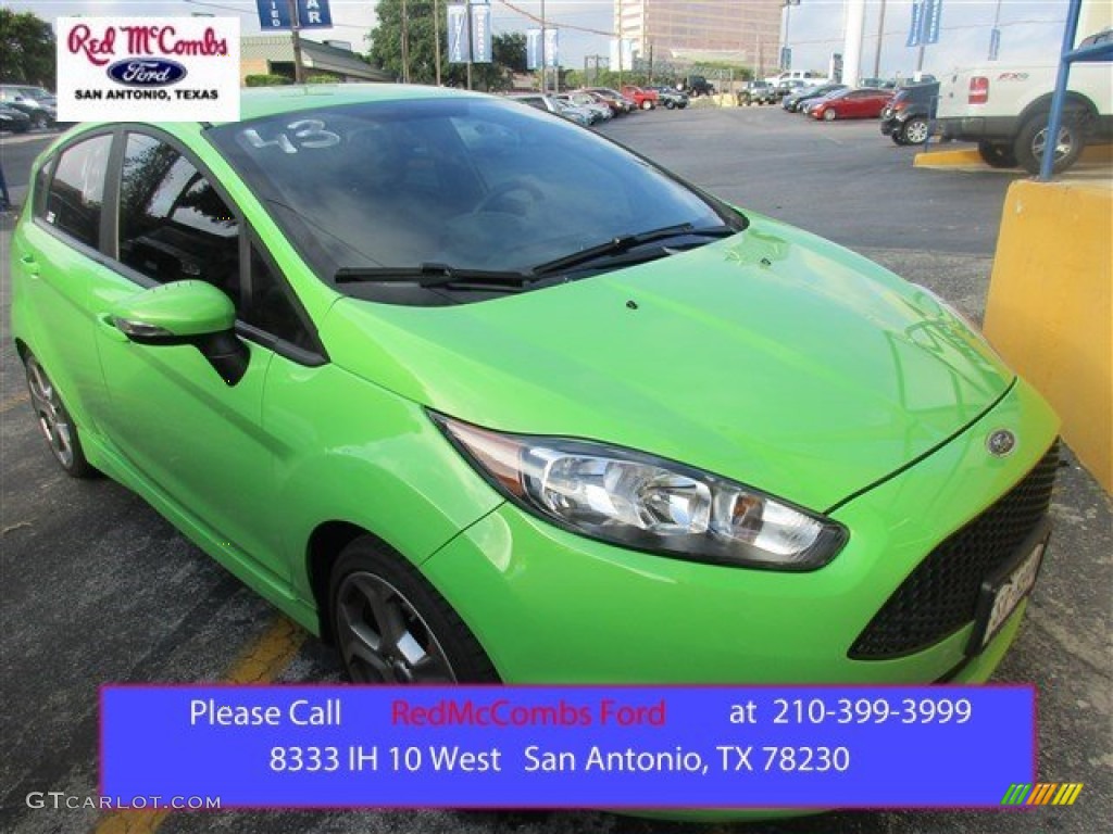 2015 Fiesta ST Hatchback - Green Envy / ST Charcoal Black photo #1